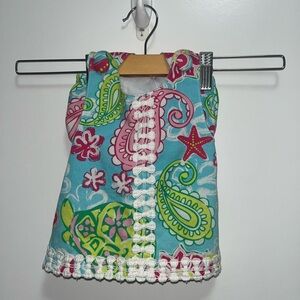 Mud Pie Baby Two Piece Colorful Preppy Set Size 0-6 Months